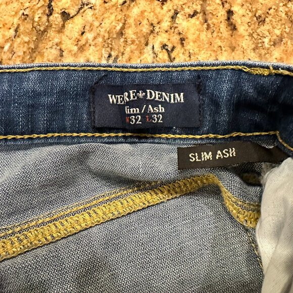 Slim Ash (Sanded Wash) Buffalo David Bitton Jeans 32L - Picture 2 of 5